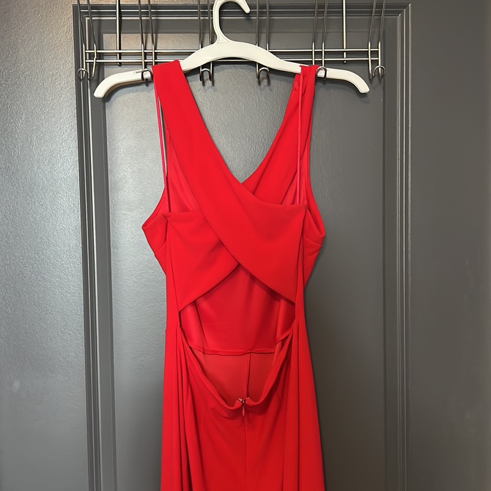 Express Red Jumpsuit - Picture 4 of 4